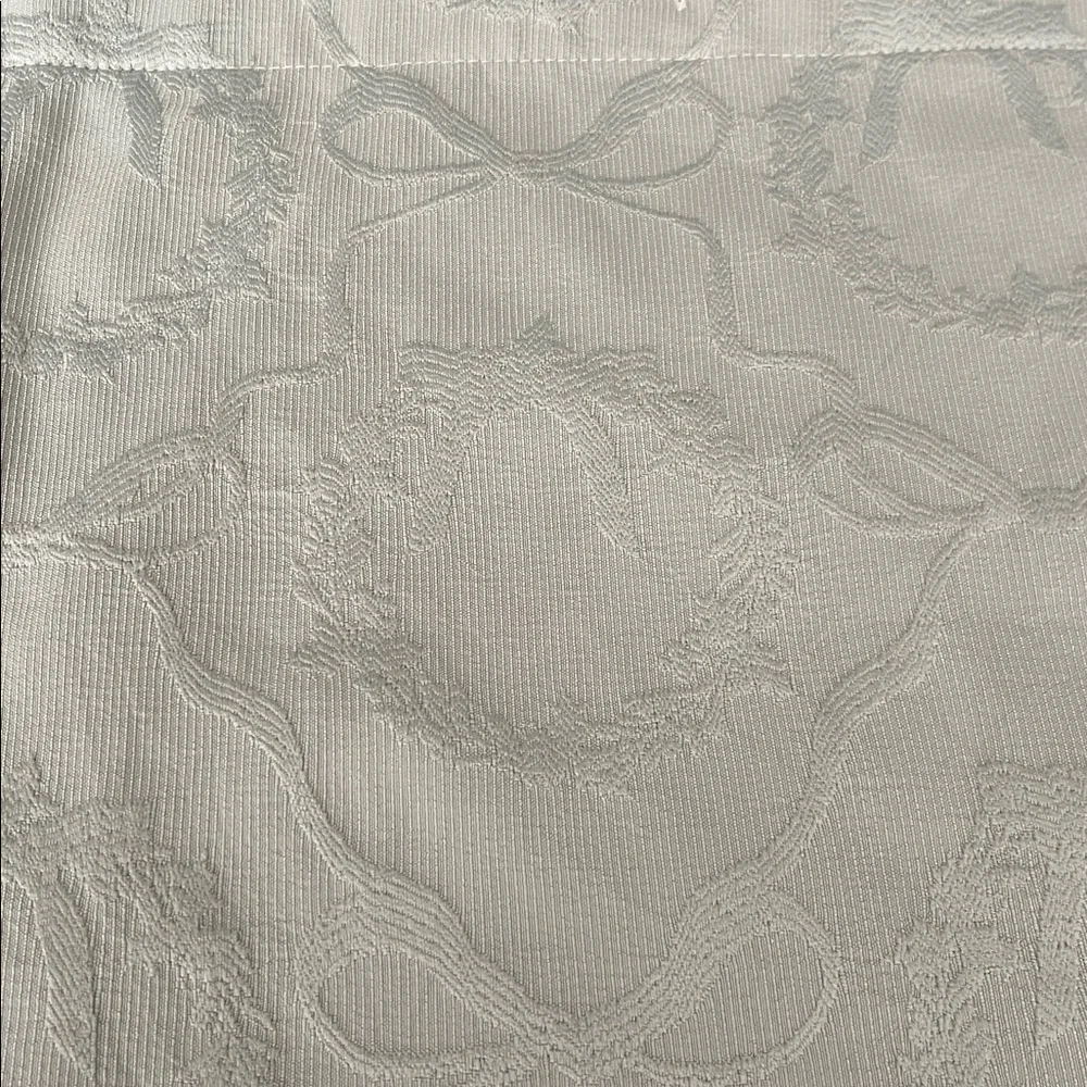 Christmas shower curtain, light green